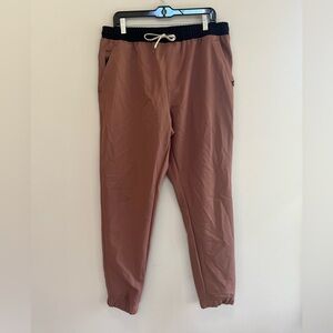 Leg3nd Discovery Lightweight Zip Pocket Jogger Pants, Brown/Black, L